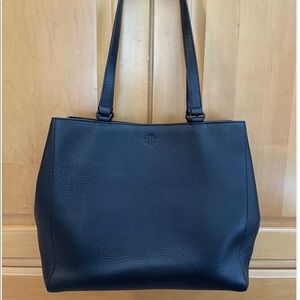 Dagne Dover Allyn Leather Tote Onyx Medium